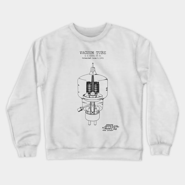 VACUUM TUBE patent Crewneck Sweatshirt by Dennson Creative